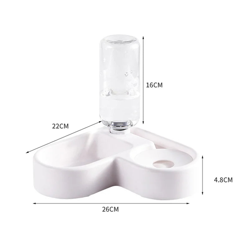 Gamelle automatique à boire pour chien et chat – Double usage alimentation & eau